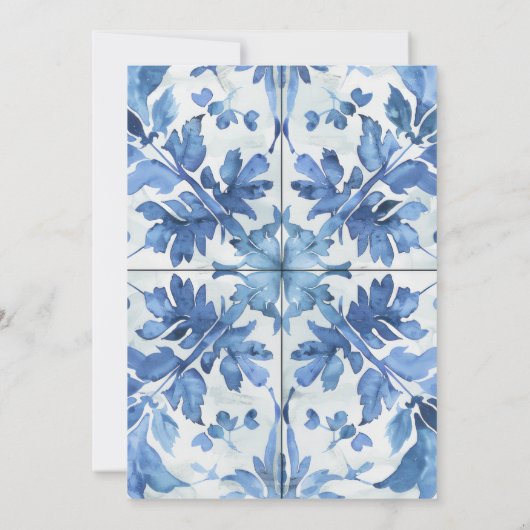 uitnodiging voor een mediterraan Verloving voor Wa (Achterkant)