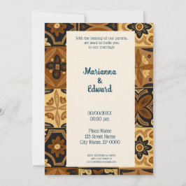Uitnodiging voor een Mexicaanse Talavera-ontwerpwe
