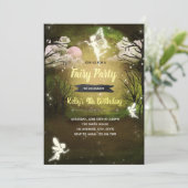 Uitnodiging voor een Midsummer Nights Dream-feest (Staand voorkant)