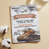 Uitnodiging voor een militair verjaardagsfeestje