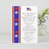 Uitnodiging voor een militaire pensioenpartij (Staand voorkant)