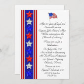 Uitnodiging voor een militaire pensioenpartij (Voorkant / Achterkant)