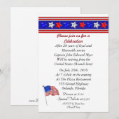 Uitnodiging voor een militaire pensioenpartij (Voorkant / Achterkant)