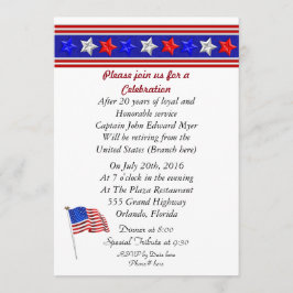 Uitnodiging voor een militaire pensioenpartij