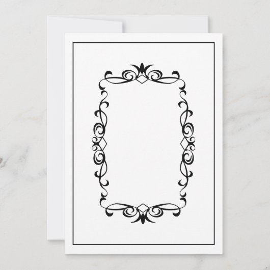 Uitnodiging voor een minimalistisch huwelijk A2 (Achterkant)