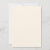 Uitnodiging voor een minimalistische bruiloft met (Achterkant)