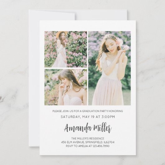 Uitnodiging voor een modern Afstuderen (Voorkant)