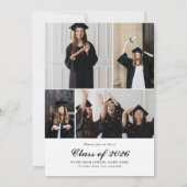 Uitnodiging voor een modern Afstuderen met meerder (Achterkant)