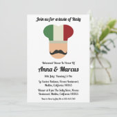 Uitnodiging voor een modern Italiaans diner (Staand voorkant)