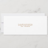 Uitnodiging voor een modern trouwticket (Achterkant)