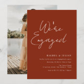 uitnodiging voor een modern verloving (Voorkant / Achterkant)