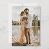 uitnodiging voor een modern verloving foto (Achterkant)