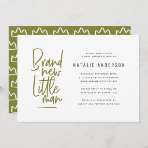 Uitnodiging voor een moderne baby-douche