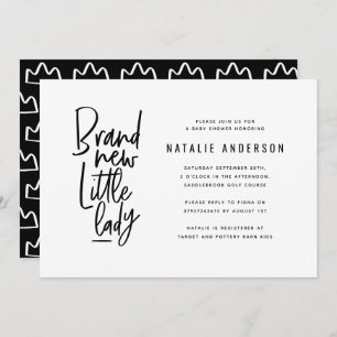 Uitnodiging voor een moderne baby-douche