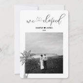 Uitnodiging voor een moderne 'Elopement'-feest | S (Voorkant)