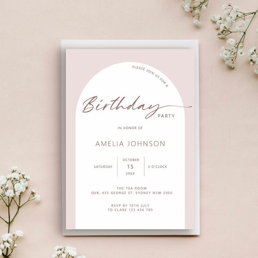 Uitnodiging voor een moderne en minimalistische aa