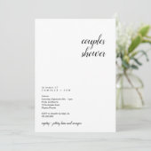 Uitnodiging voor een moderne en minimalistische ko (Staand voorkant)