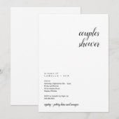 Uitnodiging voor een moderne en minimalistische ko (Voorkant / Achterkant)