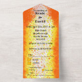 Uitnodiging voor een moderne huwelijksgoudscheurto (Binnen)