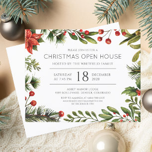 Uitnodiging voor een moderne kerstfeest flyer