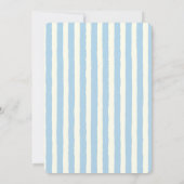 Uitnodiging voor een moderne Waterverf Baby Brunch (Achterkant)