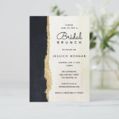 Uitnodiging voor een moderne Waterverf brunch (Staand voorkant)