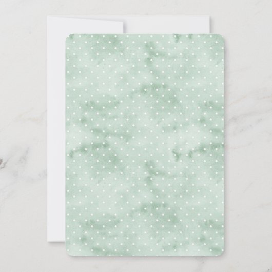 Uitnodiging voor een moderne Waterverf Easter Bunc (Achterkant)