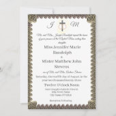 Uitnodiging voor een monogrammatisch katholiek huw (Voorkant)