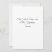 Uitnodiging voor een monogrammatisch katholiek huw (Achterkant)