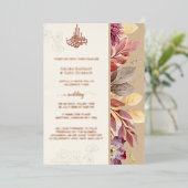 Uitnodiging voor een moslim huwelijk | Folie, goud (Staand Voorkant)