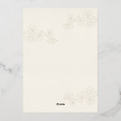 Uitnodiging voor een moslim huwelijk | Folie, goud (Achterkant)