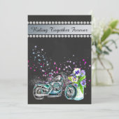 Uitnodiging voor een motorfietshuwelijk met Mason (Staand voorkant)