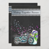 Uitnodiging voor een motorfietshuwelijk met Mason (Voorkant / Achterkant)