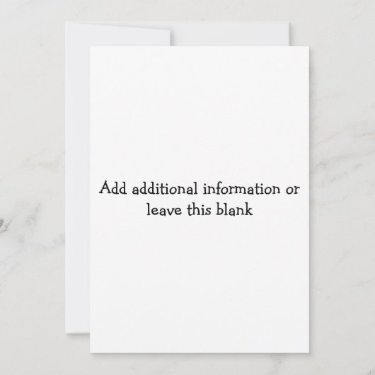 Uitnodiging voor een multi-functioneel lente-feest (Achterkant)