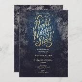 Uitnodiging voor een Nacht Onder de Sterren (Voorkant / Achterkant)