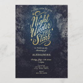 Uitnodiging voor een nacht onder de sterren