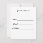 Uitnodiging voor een Nacht van Losbandigheid (Achterkant)