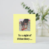 Uitnodiging voor een nacht vol losbandigheid (Staand voorkant)