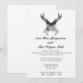 Uitnodiging voor een natuurlijk huwelijk (Voorkant / Achterkant)