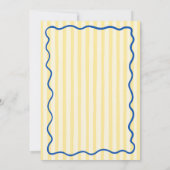 Uitnodiging voor een nautisch afscheidsfeest Blauw (Achterkant)