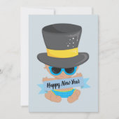 Uitnodiging voor een nieuwe Kind in het nieuwjaar (Voorkant)