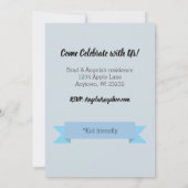 Uitnodiging voor een nieuwe Kind in het nieuwjaar (Achterkant)