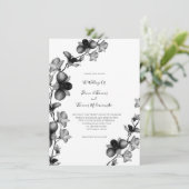 Uitnodiging voor een orchidee-weddenschap (Staand voorkant)