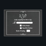 uitnodiging voor een ornament bruiloft RSVP<br><div class="desc">uitnodiging van Chalk Ornament Wedding RSVP. Pas de voor- en achterkant aan.</div>