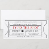 Uitnodiging voor een Oude Filmkaartje (Voorkant / Achterkant)