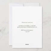 Uitnodiging voor een ouderwets uit de hand gelopen (Achterkant)