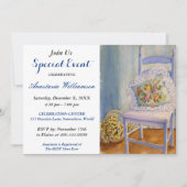 UITNODIGING VOOR EEN OUDERWETSE FEESTELIJKE GEZELL (Voorkant)