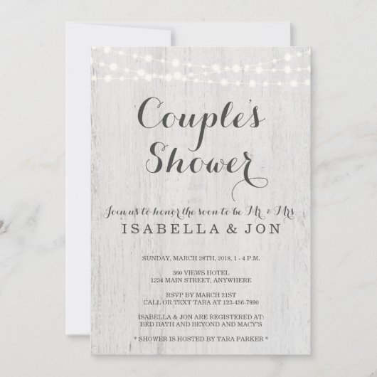 Uitnodiging voor een paar douches - Bridal, bruilo (Voorkant)