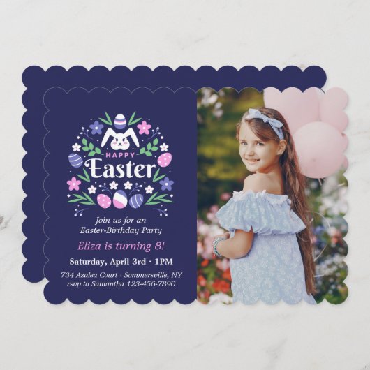 Uitnodiging voor een Paasfeest (Voorkant / Achterkant)