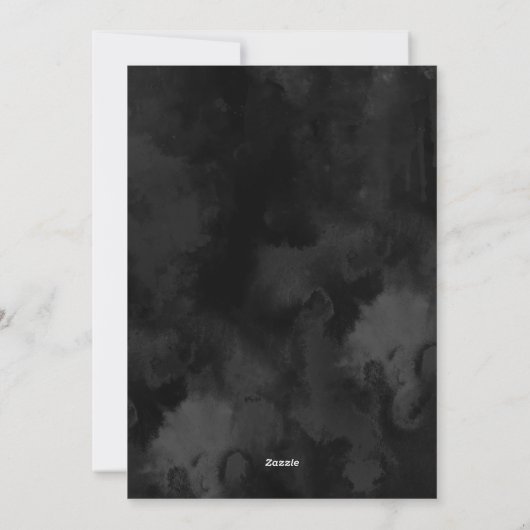 Uitnodiging voor een partij bij het Haunted House (Achterkant)